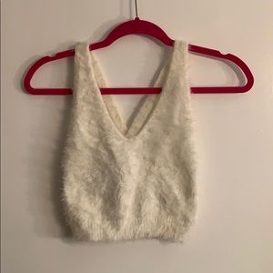 URBAN OUTFITTERS Fuzzy Cropped Top